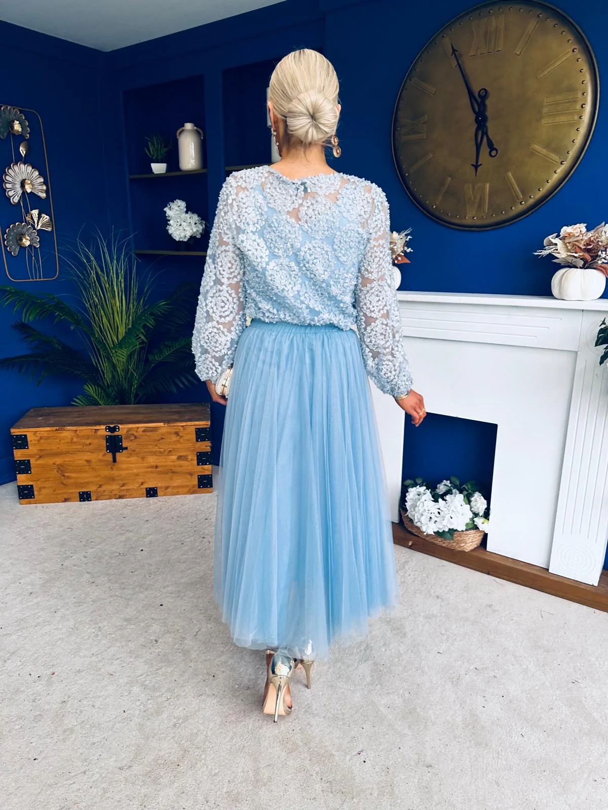 Alice 3D Sheer Top Blue - Image 11