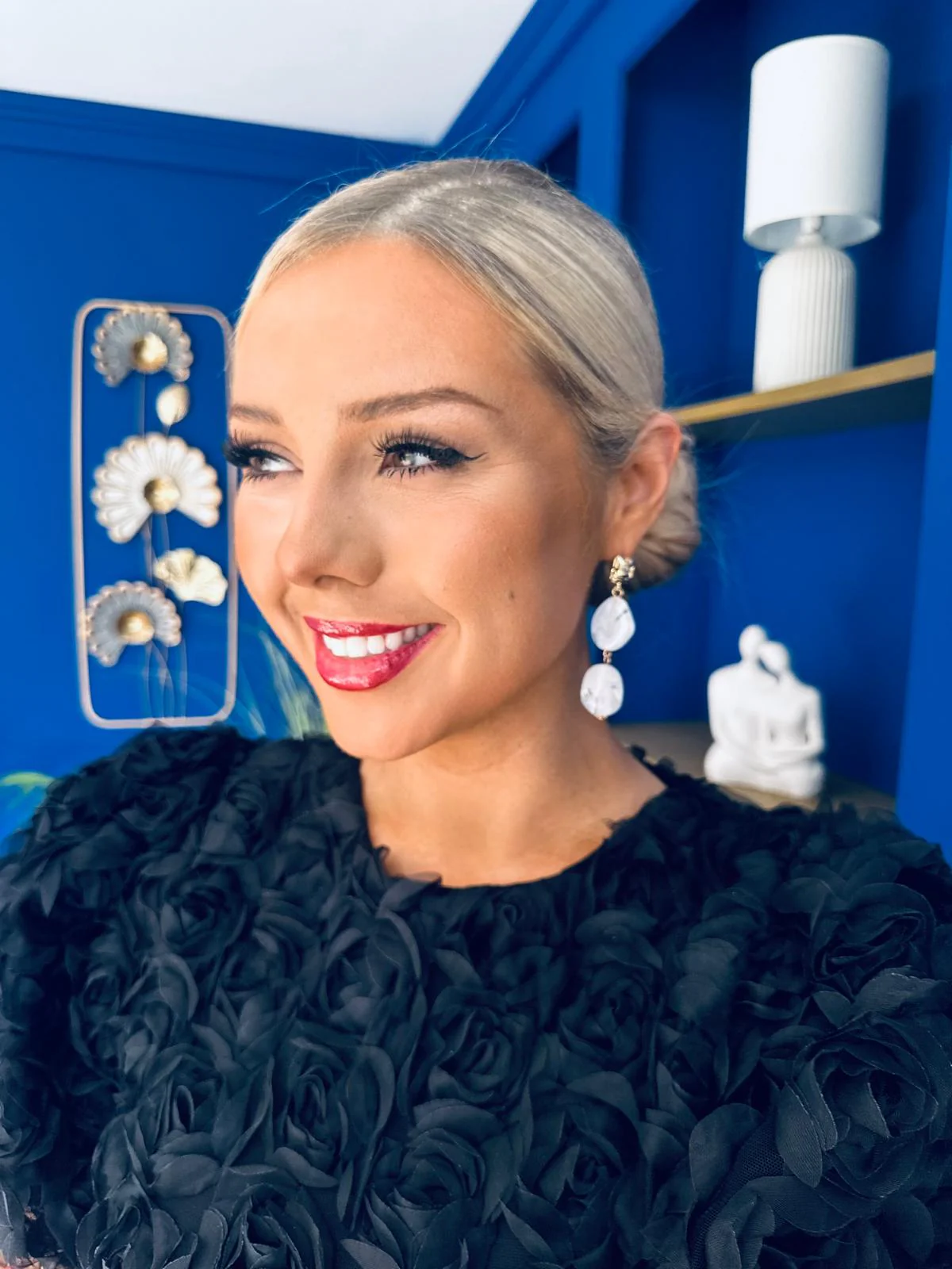 Betty Drop Earrings White - Image 3