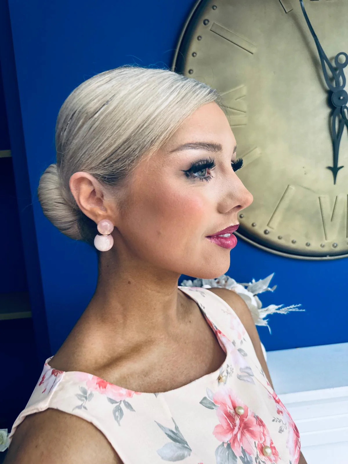 Jenny Drop Earrings Peach - Image 6