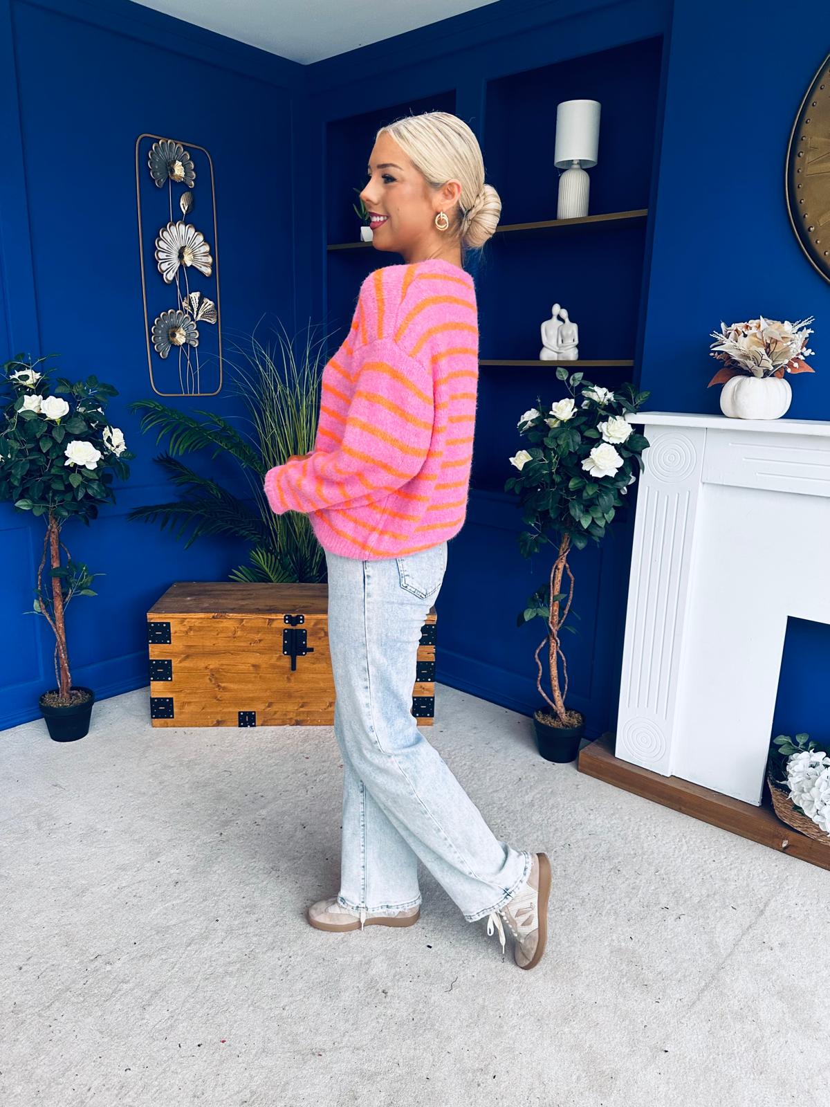 Miley Soft Knit Cardi Pink - Image 7