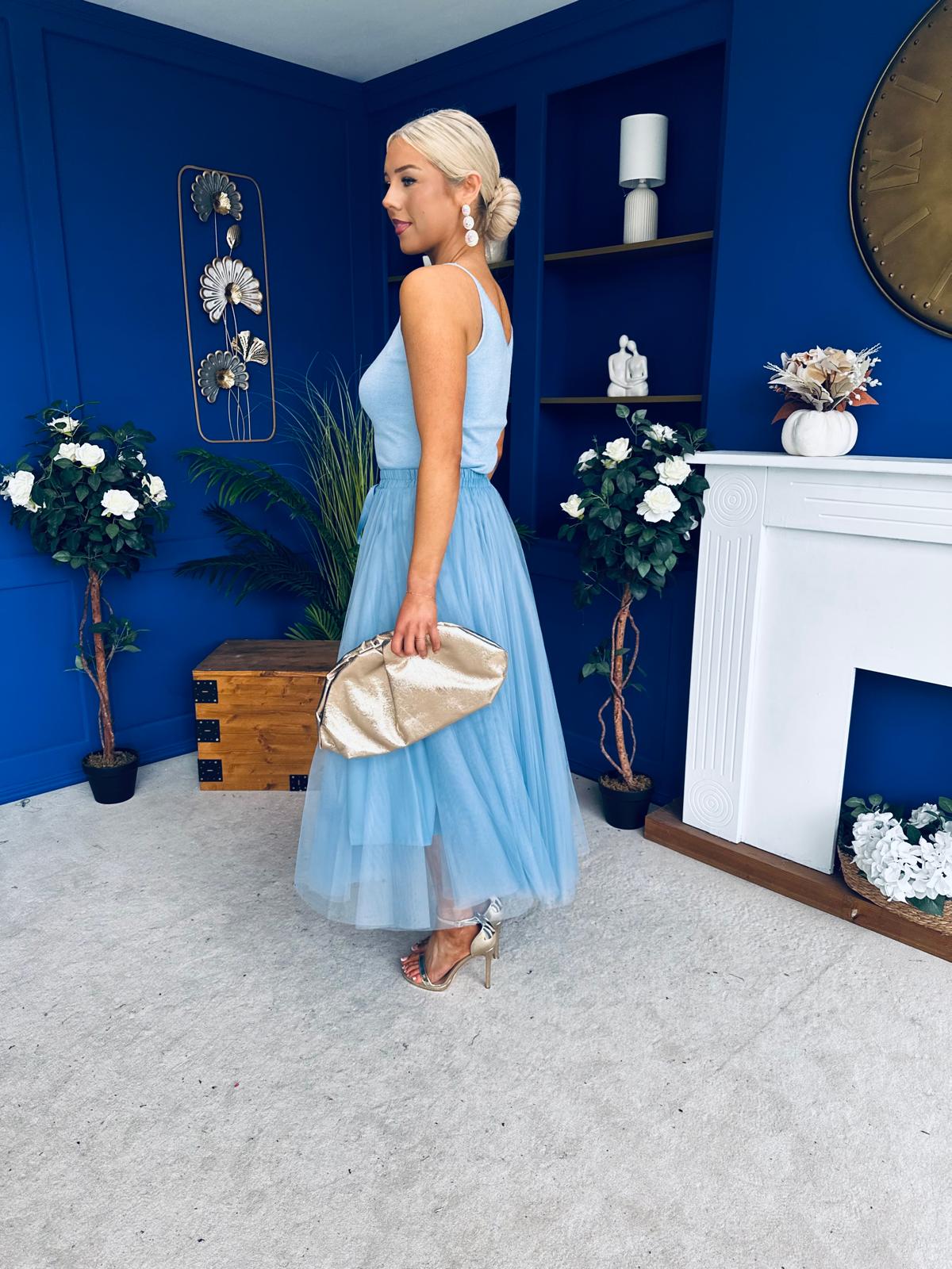 Sandra Knit Cami Top Blue - Image 7